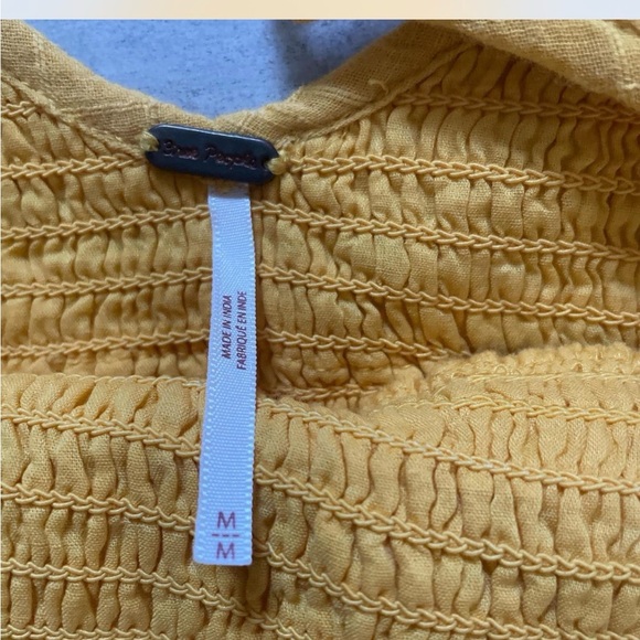 Free People Sun Drenched Yellow Mini Dress - Picture 6 of 7